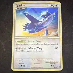 Pokemon Latios HGSS HGSS11 Holo Basic 90 HP 80 Attack English Card 2010 - Image 1