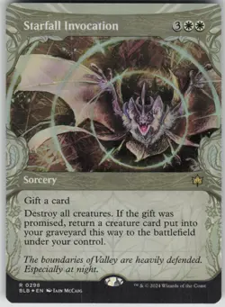 MTG TCG Starfall Invocation (Showcase) R Bloomburrow 298 - Image 1