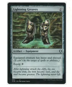 MTG Lightning Greaves Battle for Baldur's Gate Magic the Gathering TCG - Image 1