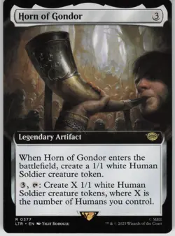 MTG TCG Horn of Gondor (Extended Art) R The Lord of the Rings 377 - Image 1