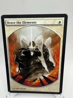 Brave The Elements - NM Promo Player Rewards Textless Full Art English Magic MtG - Image 1