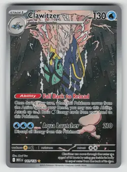 Clawitzer 141/132 Illustration Rare Mega Evolution Pokemon NM - Image 1