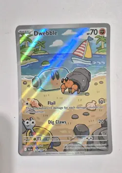 Dwebble 129/086 Sv: Black Bolt Holo NM Illustration Rare Pokemon - Image 1
