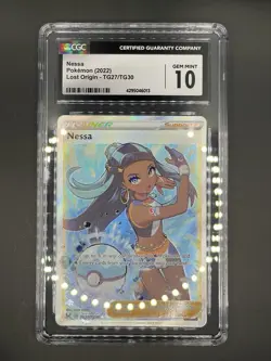 Pokemon TCG Nessa Lost Origin Trainer Gallery, Ultra Rare, TG27/TG30 CGC 10 - Image 1