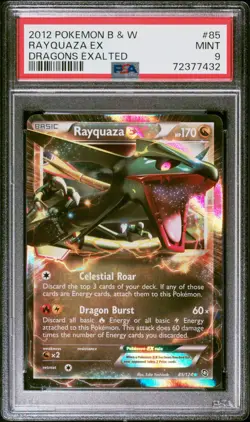 Rayquaza Ex Pokemon Black & White Dragons Exalted 85 NM PSA 9 - Image 1