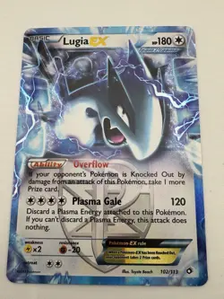 Pokemon TCG Lugia EX Holo Rare Plasma Storm Team Plasma #108 (2012) LP - Image 1