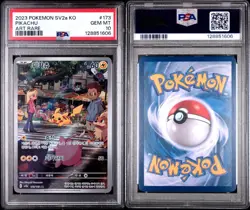 2023 POKEMON KOREAN SV2A-POKEMON 151 ART RARE #173 PIKACHU PSA 10 - Image 3