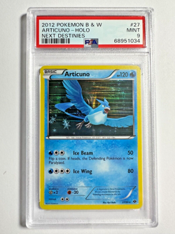 PSA 9 Mint Articuno Holo 2012 Pokemon B & W Next Destinies #27 - Image 1