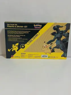 Pokemon Pikachu And Zekrom Gx Tag Team Premium Collection Box SEALED New - Image 2
