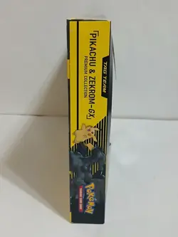 Pokemon Pikachu And Zekrom Gx Tag Team Premium Collection Box SEALED New - Image 5