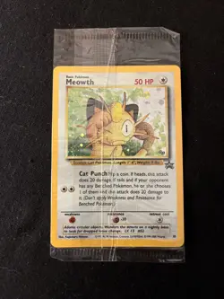 Pokemon TCG Meowth Holo Wotc Black Star Promo #10 Gameboy Factory Sealed - Image 1