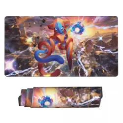 Board Card Game Pokemon Deoxys Playmat Game Mousepad Play Mat of TCG 114972 - Image 1