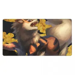 Arcanine - Board Card Game Pokemon Playmat Game Mousepad Play Mat of TCG 225274 - Image 2