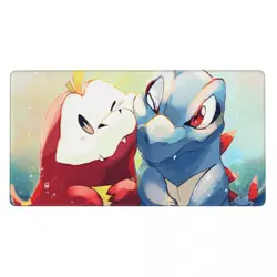 Board Card Game Pokemon Totodile Playmat Game Mousepad Play Mat of TCG 114969 - Image 2