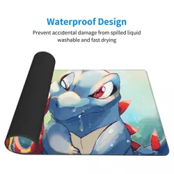Board Card Game Pokemon Totodile Playmat Game Mousepad Play Mat of TCG 114969 - Image 4