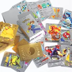 55PCS Foil GOLD PACK Card Charizard Rare TCG GX Vmax GX 55 CARDS Pokemon Card - Image 4