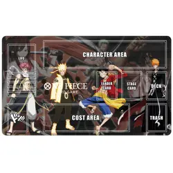 One Piece Playmat With Zones OPCG TCG CCG Trading Card Game Play Mat_JW07 - Image 3