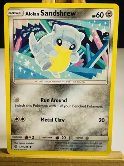 Alolan Sandshrew 137/236 [NM] [S&M Cosmic Eclipse] (2019) Common - Pokemon Card - Image 1
