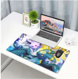 Umbreon Espeon Pokemon Board Card Game Playmat Mousepad Play Mat of TCG 225944 - Image 3