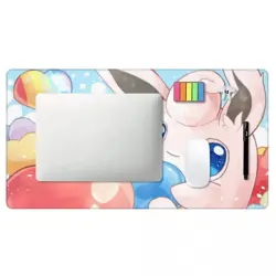 Wigglytuff Pokemon Board Card Game Playmat Games Mousepad Play Mat of TCG 225801 - Image 4