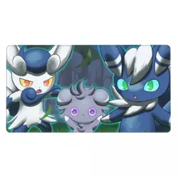 Espurr Meowstic Board Game Pokemon Playmat Games Mousepad Play Mat of TCG 225634 - Image 2