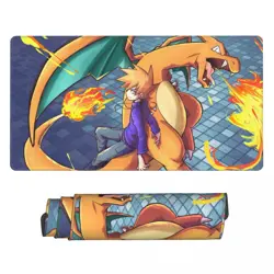 Charizard - Board Card Game Pokemon Playmat Game Mousepad Play Mat of TCG 225609 - Image 1