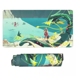 Rayquaza - Board Card Game Pokemon Playmat Game Mousepad Play Mat of TCG 225615 - Image 1