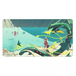 Rayquaza - Board Card Game Pokemon Playmat Game Mousepad Play Mat of TCG 225615 - Image 2