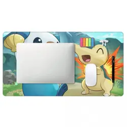 Cyndaquil Oshawott Board Game Pokemon Playmat Games Mousepad Play Mat of TCG - Image 4
