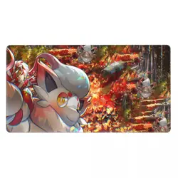 Hisuian Zorua - Board Game Pokemon Playmat Games Mousepad Play Mat of TCG 225534 - Image 2