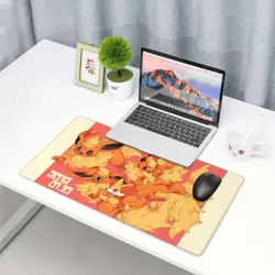 Fennekin Flareon Board Game Pokemon Playmat Games Mousepad Play Mat of TCG - Image 3