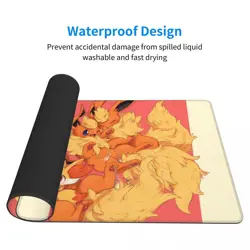 Fennekin Flareon Board Game Pokemon Playmat Games Mousepad Play Mat of TCG - Image 4