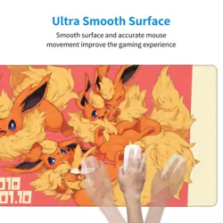 Fennekin Flareon Board Game Pokemon Playmat Games Mousepad Play Mat of TCG - Image 5