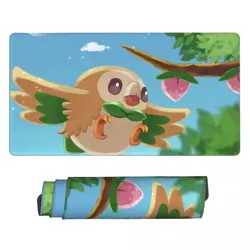 Rowlet - Board Game Pokemon Playmat Games Mousepad Play Mat of TCG 225478 - Image 1