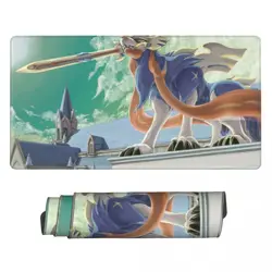 Zacian - Board Game Pokemon Playmat Games Mousepad Play Mat of TCG 225458 - Image 1