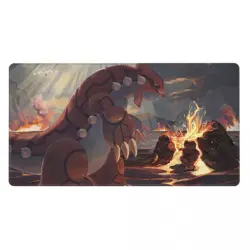 Groudon - Board Game Pokemon Playmat Games Mousepad Play Mat of TCG 225457 - Image 2
