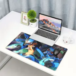 Lucario - Board Game Pokemon Playmat Games Mousepad Play Mat of TCG 225415 - Image 3