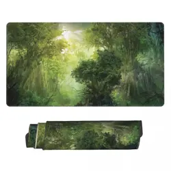 Board Game MTG Green Mana Forest Playmat Game Mousepad Play Mat of TCG 225409 - Image 1