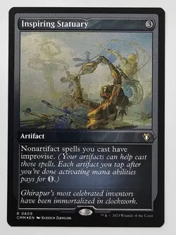 MTG Inspiring Statuary - Commander Masters [Foil] [Etched] NM - Image 1