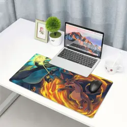 Mega Charizard- Board Game Pokemon Playmat Game Mousepad Play Mat of TCG 60*35cm - Image 2