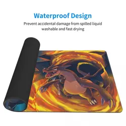 Mega Charizard- Board Game Pokemon Playmat Game Mousepad Play Mat of TCG 60*35cm - Image 5