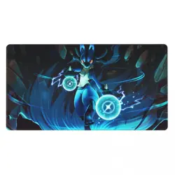 Lucario - Board Game Pokemon Playmat Games Mousepad Play Mat of TCG 114657 - Image 3