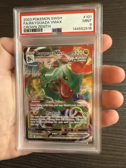 Rayquaza VMAX 101/159 Full Art 2023 Pokemon SWSH Crown Zenith PSA 9 Mint - Image 3