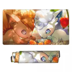 Alolan Vulpix - Board Game Pokemon Playmat Game Mousepad Play Mat of TCG 225742 - Image 1