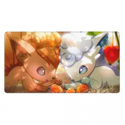 Alolan Vulpix - Board Game Pokemon Playmat Game Mousepad Play Mat of TCG 225742 - Image 2
