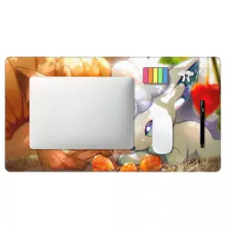 Alolan Vulpix - Board Game Pokemon Playmat Game Mousepad Play Mat of TCG 225742 - Image 4