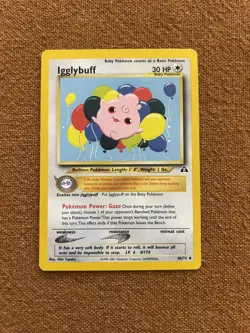 Pokemon Cards: Neo Discovery UNCOMMON: Igglybuff 40/75 (UNGRADED) - Image 1