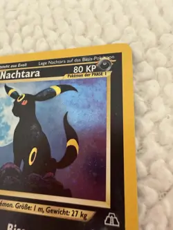 Nachtara Umbreon 13/75 GERMAN Neo Discovery Pokemon Card Holo NEAR MINT - Image 4