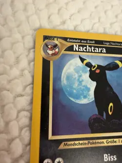 Nachtara Umbreon 13/75 GERMAN Neo Discovery Pokemon Card Holo NEAR MINT - Image 5