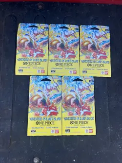 Bandai One Piece Card Game Adventure on Kami's Island Booster 5 Packs English - Image 1